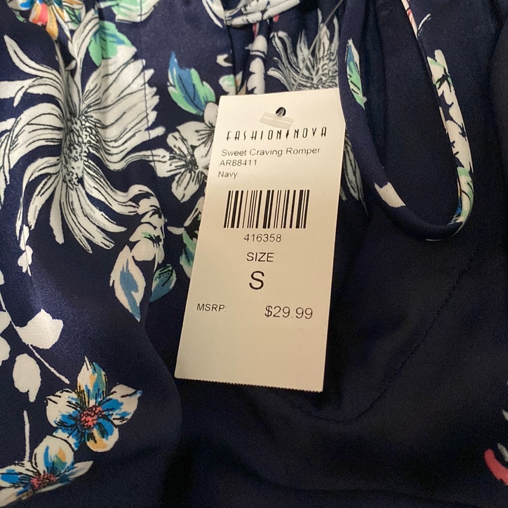 new fashion nova romper new worn